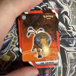 2025 Pokemon Kanto Full House - Circles Holo Common - Tauros #128 - Image 2