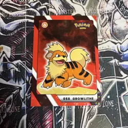 2025 Pokemon Kanto Full House - Circles Holo Common - Growlithe #058 - Image 1