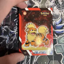 2025 Pokemon Kanto Full House - Circles Holo Common - Growlithe #058 - Image 2