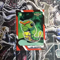 2025 Pokemon Kanto Full House - Circles Holo Common - Caterpie #010 - Image 1