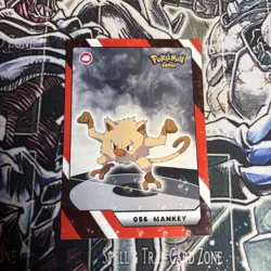 2025 Pokemon Kanto Full House - Circles Holo Common - Mankey #056 - Image 1