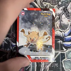 2025 Pokemon Kanto Full House - Circles Holo Common - Mankey #056 - Image 2