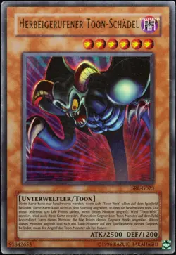 Yu-Gi-Oh! Herbeigerufener Toon-Schadel SRL-G073 Ultra Rare [P] | DE 2002 - Image 1