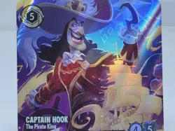 CAPTAIN HOOK The Pirate King ENCHANTED! Disney Lorcana REIGN OF JAFAR 215/204 - Image 3