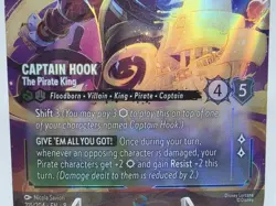 CAPTAIN HOOK The Pirate King ENCHANTED! Disney Lorcana REIGN OF JAFAR 215/204 - Image 4