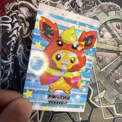 Pikachu Flareon Poncho Card Database Attacks 2 Cracked Ice Holo Pokemon - Image 2
