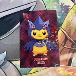 Poncho Pikachu Dark Lugia Hearts Holo Pokemon Card Database Team Rocket Peru - Image 1