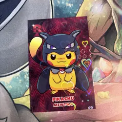 Poncho Pikachu Dark Mewtwo Hearts Holo Pokemon Card Database Team Rocket Peru - Image 1