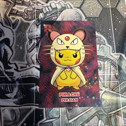 Poncho Pikachu Persian Sparkles Holo Pokemon Card Database Team Rocket Peru - Image 1