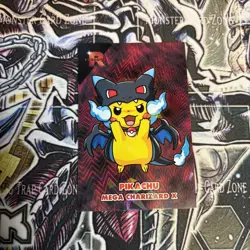 Poncho Pikachu Mega Charizard Ice Holo Pokemon Card Database Team Rocket Peru - Image 1