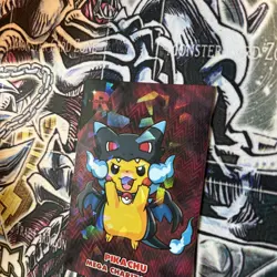 Poncho Pikachu Mega Charizard Ice Holo Pokemon Card Database Team Rocket Peru - Image 2