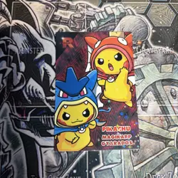 Poncho Pikachu Magikarp Gyarados Sparkles Holo Pokemon Card Database Team Rocket - Image 1