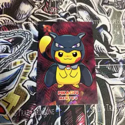 Poncho Pikachu Dark Mewtwo Ice Holo Pokemon Card Database Team Rocket Peru - Image 1