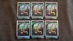 Magic: the Gathering / MtG Foil Squirrel (1/1) Tokens x6 Unstable - Image 1