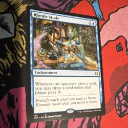 Magic: The Gathering Rhystic Study Rare Enchantment Blue Jumpstart 169 Regular - Image 1