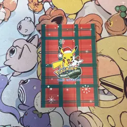 B - Pikachu Mario Cracked Ice Holo Pokemon Database Christmas - Image 3