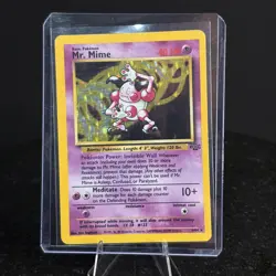 Pokemon TCG Mr. Mime Jungle 6/64 Holo Unlimited Holo Rare - Image 1
