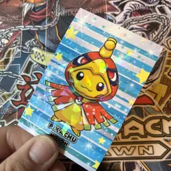 Pikachu Ho-Oh Poncho Cracked Ice Holo Pokemon Database Christmas - Image 3