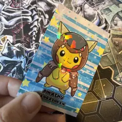 Pikachu Kangashkan Poncho Cracked Ice Holo Pokemon Database Christmas - Image 3
