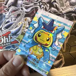 Pikachu Gyarados Poncho Cracked Ice Holo Pokemon Database Christmas - Image 3