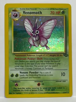 Pokemon TCG - Venomoth - 13/64 - Holo Unlimited - Jungle Unlimited [Near Mint] - Image 1