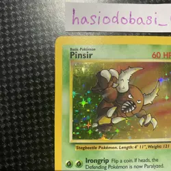 Pokemon TCG Pinsir Jungle 9/64 Holo Rare Unlimited WOTC LP Condition - Image 2