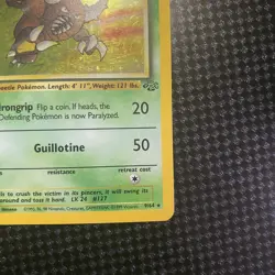 Pokemon TCG Pinsir Jungle 9/64 Holo Rare Unlimited WOTC LP Condition - Image 4