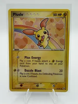 Pokemon Plusle 50 HP Common Regular EX Hidden Legends 69/101 English - Image 1
