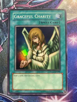 (AA) YUGIOH! GRACEFUL CHARITY DLG1-EN089 SUPER X1 LP - Image 1