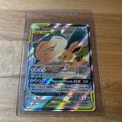 Pokemon Eevee Snorlax GX TCG Tag Team SM169 Black Star Promo Card - Image 2