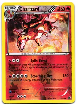 Charizard 19/113 - Legendary Treasures Pokemon TCG Reverse Holo - LP Card - Image 1