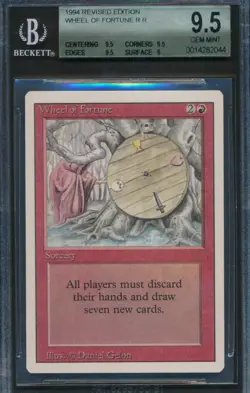 Revised Wheel of Fortune BGS 9.5 Graded Magic MTG (2044) - Image 1