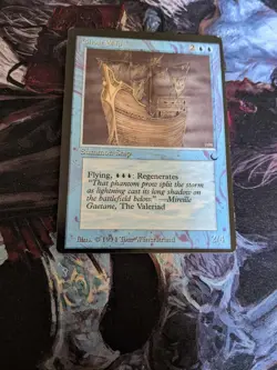Ghost Ship The Dark MTG off center miscut misprint error normal back twisted - Image 1