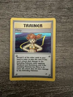 Pokemon TCG Misty Trainer Card Gym Heroes 18/132 Holo Rare - Image 1