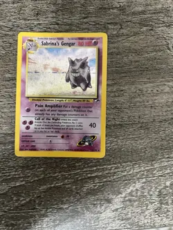 Pokemon TCG Sabrina's Gengar Holo Rare Card 14/132 Gym Heroes Series - Image 1