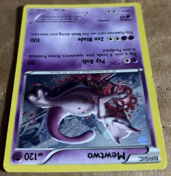 Pokemon TCG Mewtwo Holo Rare XY101 - Image 4