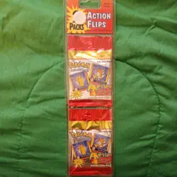 1999 Pokemon Artbox Action Flipz Premier Edition Factory Sealed 2 Pack Blister - Image 1