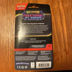 Pokemon TCG Phantasmal Flames Blister Pack Factory Sealed Whimsicott Promo - Image 2