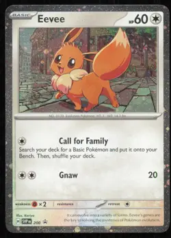 Pokemon TCG: Scarlet & Violet Black Star Promo Eevee SVP 200 Cosmos EN - Image 1
