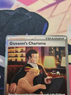 Pokemon Mew 151 Giovanni’s Charisma 204/165 Special Illustration Rare NM - Image 2
