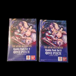One Piece TCG: Double Pack Set 9 The Azure Sea's Seven FACTORY SEALED! (2) Boxes - Image 1