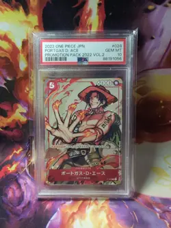 2022 One Piece PORTAGAS D. ACE Promotion Pack 2022 Vol.2 #P-028 PSA Gem Mint 10 - Image 1