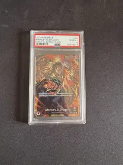 One Piece Monkey D. Dragon Alt Art Parallel Leader OP07-001 PSA 10 - Image 1