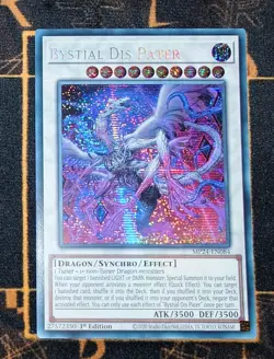 YUGIOH Bystial Dis Pater (MP24-EN084) Prismatic Secret Rare 1st Edition NM - Image 1