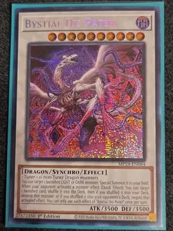 Yugioh! Bystial Dis Pater MP24-EN084 Prismatic Secret Rare 1st Edition NM - Image 1