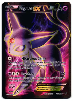 Espeon EX 117/122 - BREAKpoint Rare Ultra Pokemon TCG - M/LP Card - Image 1