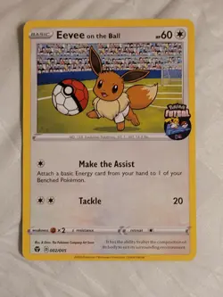 Pokemon Eevee on the Ball Futsal Promo Card 002/005 English 2020 - Image 1