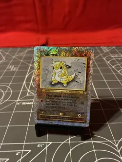 Vintage 2002 Pokemon Sandshrew 91/110 Reverse Holo Card - Image 1
