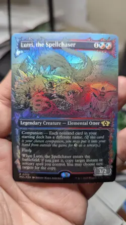 1x Lutri Spellchaser Borderless Foil NM - EDH UNBAN MTG MUL Magic x1 - Image 1