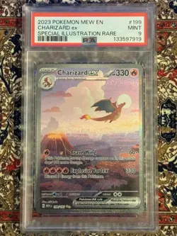 PSA 9 Charizard ex 199/165 SIR Pokemon Card Sv: Scarlet & Violet 151 Holo MINT - Image 3